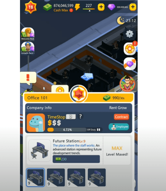 office cat idle tycoon game