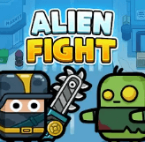 Alien Fight: Police vs Zombie